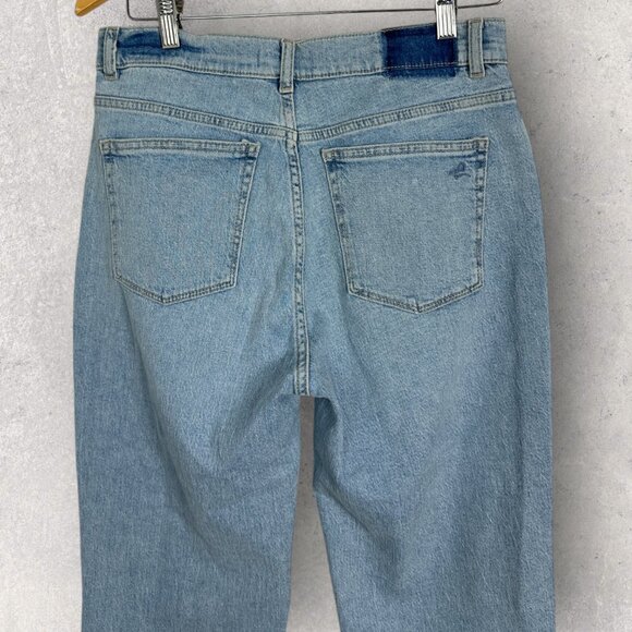 DL1961 Patti Straight High Rise Vintage Jeans Patchwork Power Blue Mixed Size 27 - Picture 6 of 16